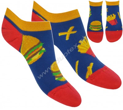 Veselé ponožky Skarpol-081-hamburger