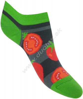 Vzorované ponožky Skarpol-081-paradajka