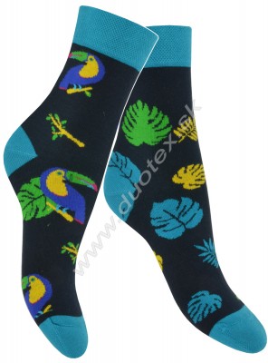 Veselé ponožky Skarpol-080-tukan
